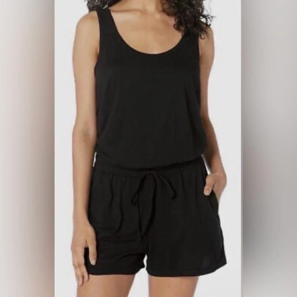 Michael Stars Black Sleeveless Romper
